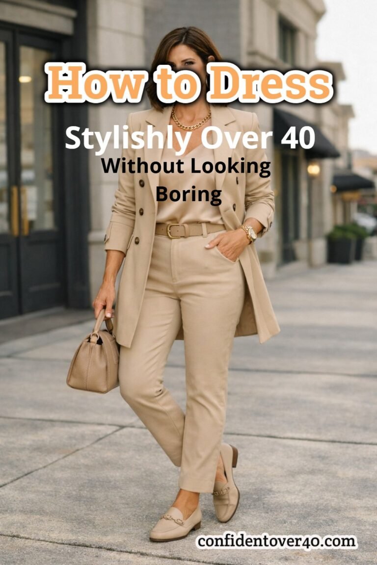 How to Dress Stylishly Over 40 Without Looking Boring